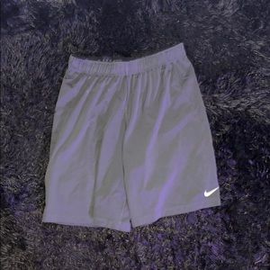 Grey nike gym shorts